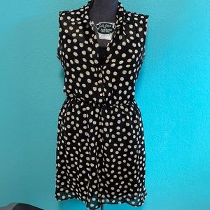 {Halo} Polka dot dress